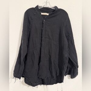 Free People Oversized Distressed top